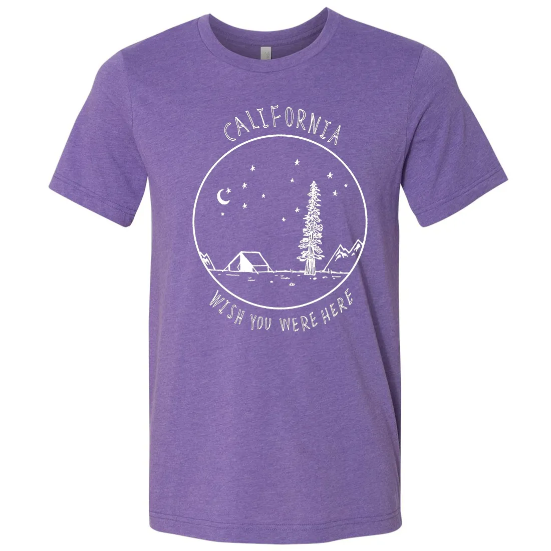 Wish You Were Here White Print Asst Colors Mens Lightweight Fitted T-Shirt/tee
