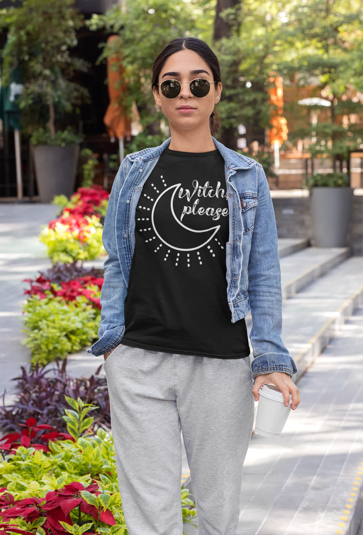 Witch Please Tee Shirt, Witch Shirt Crescent Moon, Unisex Jersey Short Sleeve Tee, Womens Bella Canvas T-Shirt