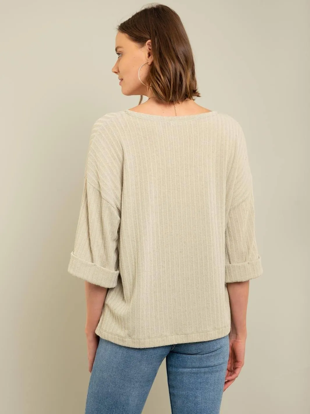 WOMEN'S 3/4 SLEEVE TOP
