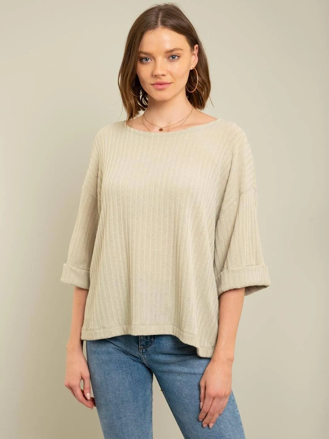 WOMEN'S 3/4 SLEEVE TOP