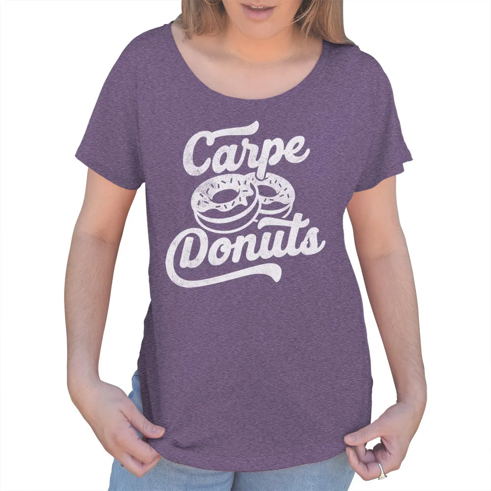 Women's Carpe Donuts Scoop Neck T-Shirt