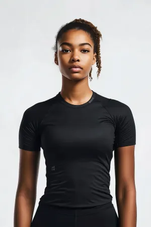 Womens Compression Short Sleeve - Black