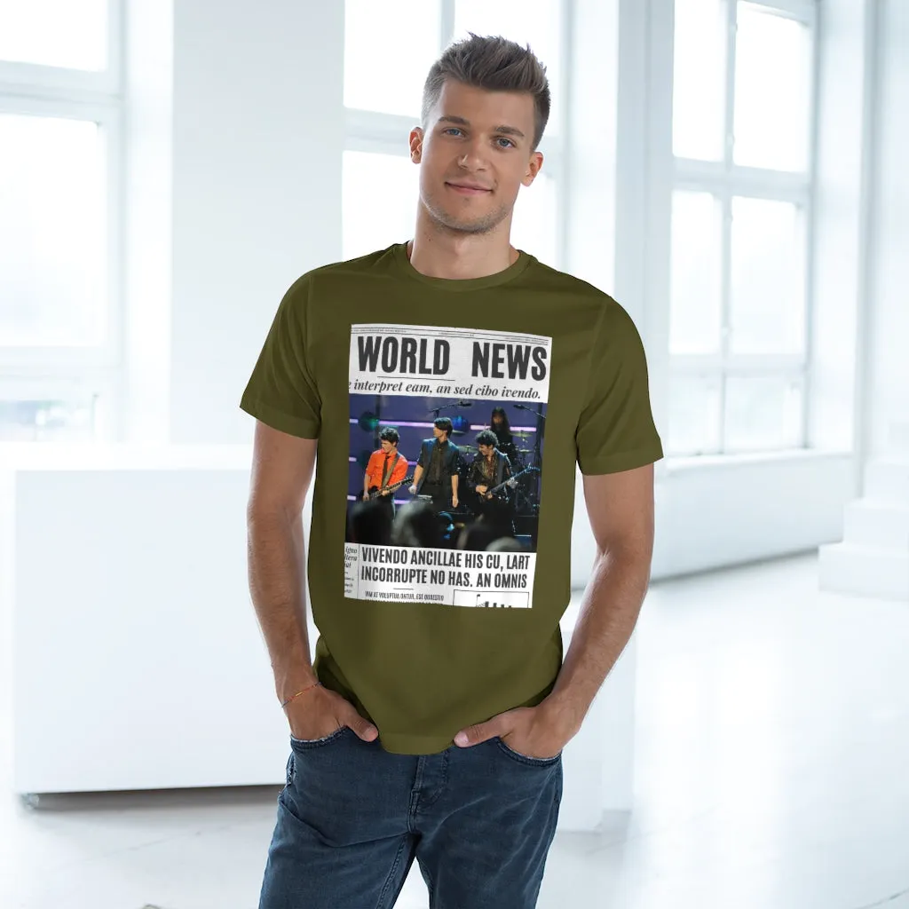 World News THE JONAS BROTHERS Unisex Deluxe T-shirt