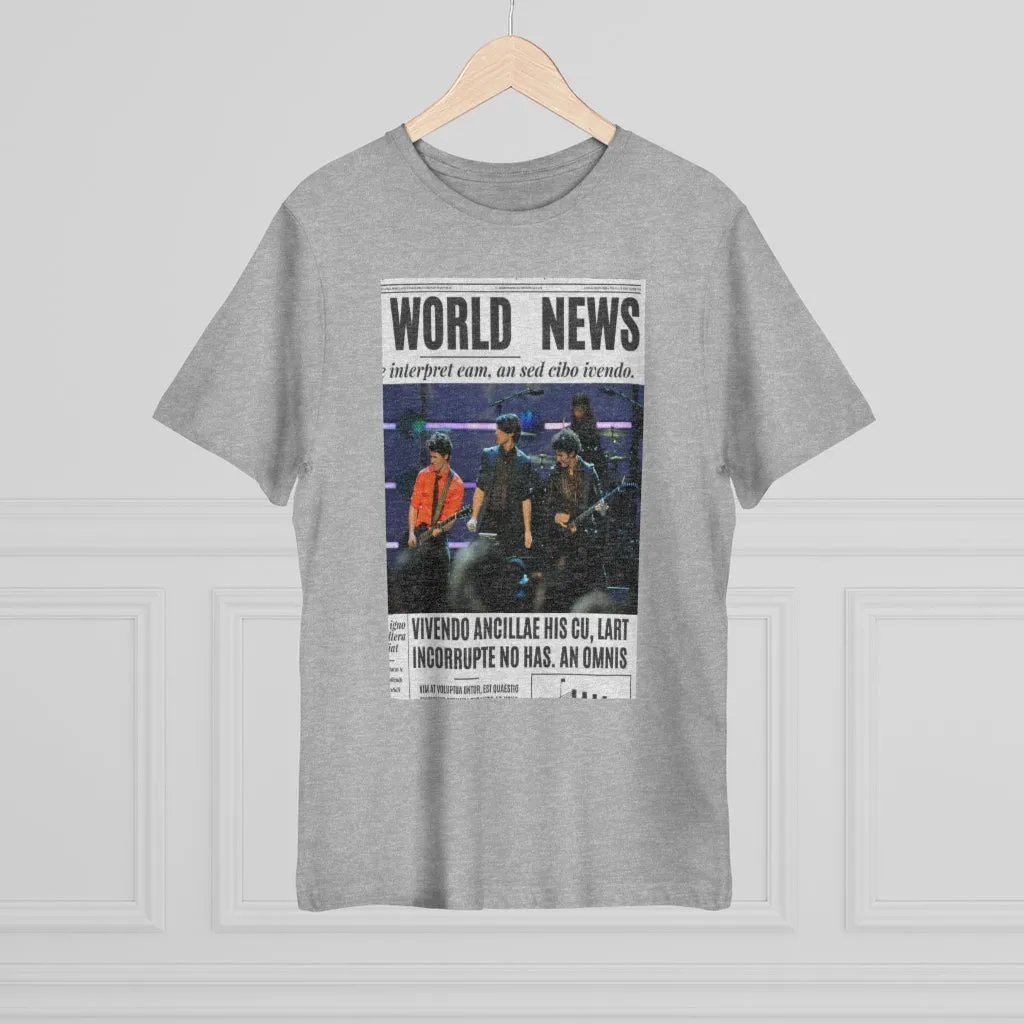 World News THE JONAS BROTHERS Unisex Deluxe T-shirt
