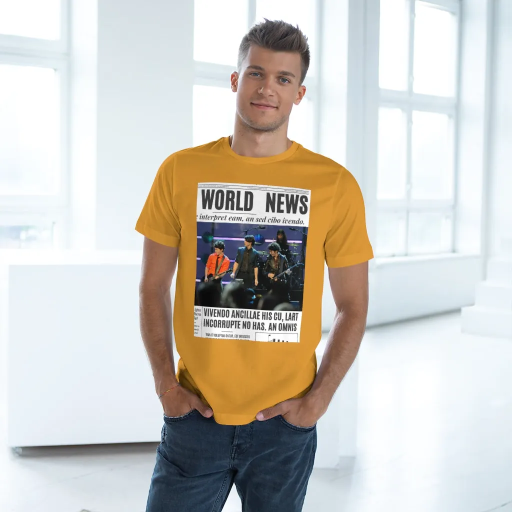 World News THE JONAS BROTHERS Unisex Deluxe T-shirt