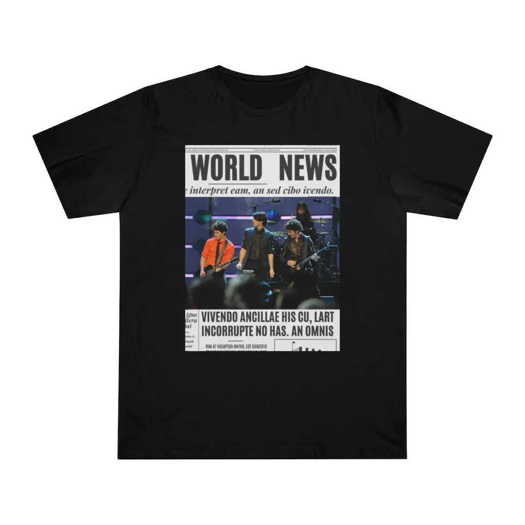 World News THE JONAS BROTHERS Unisex Deluxe T-shirt