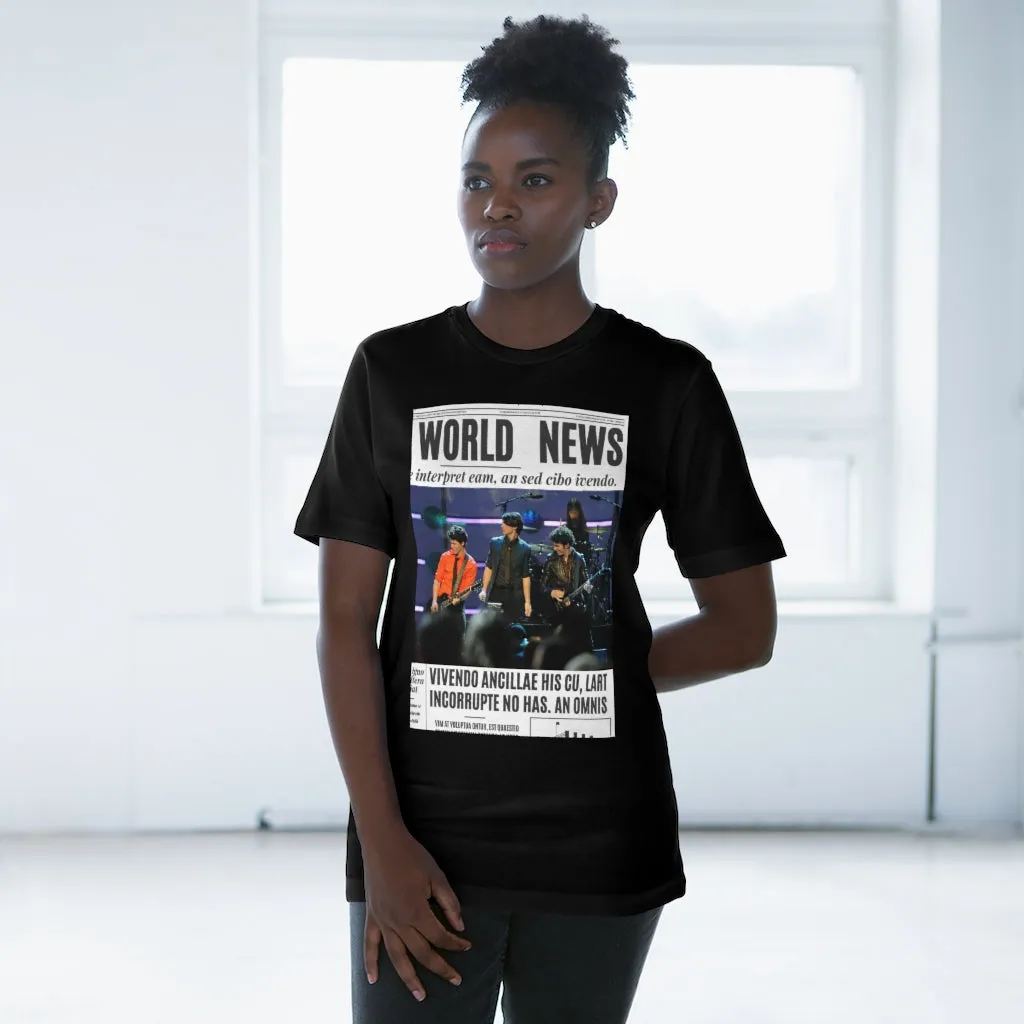 World News THE JONAS BROTHERS Unisex Deluxe T-shirt
