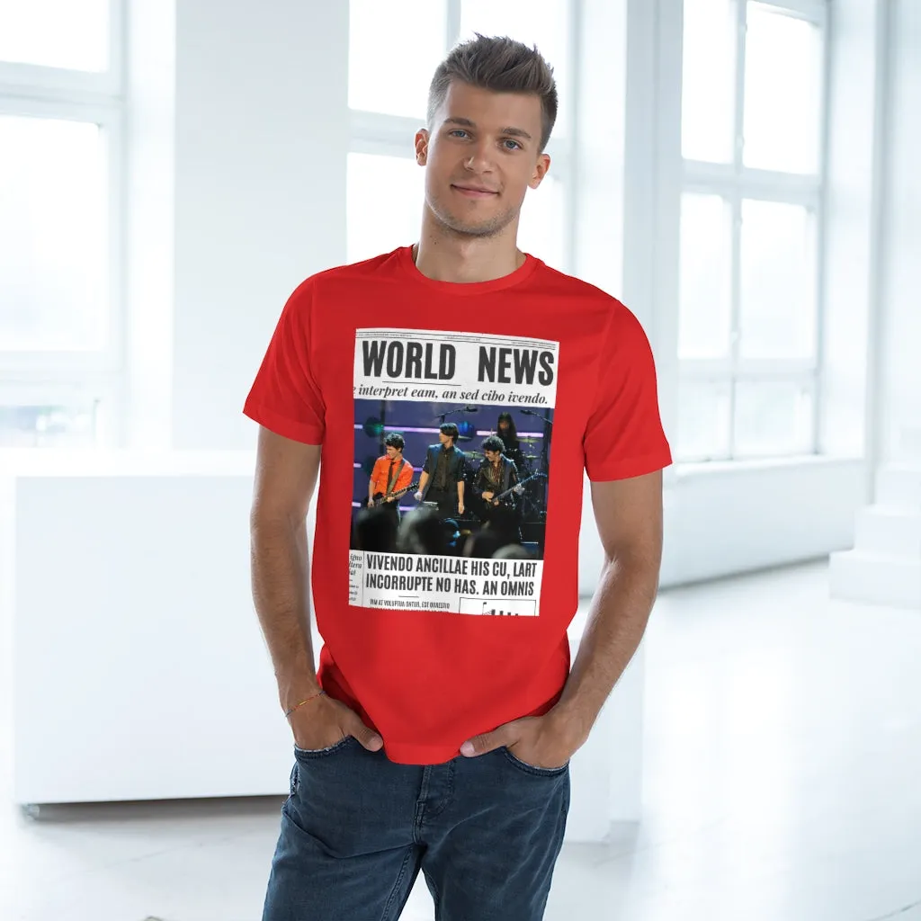 World News THE JONAS BROTHERS Unisex Deluxe T-shirt