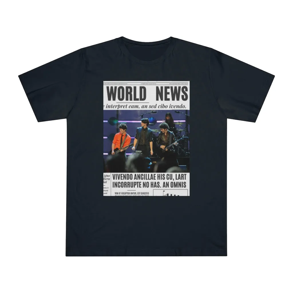 World News THE JONAS BROTHERS Unisex Deluxe T-shirt