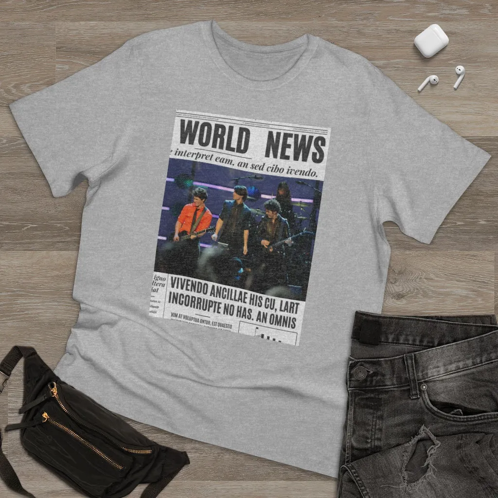 World News THE JONAS BROTHERS Unisex Deluxe T-shirt