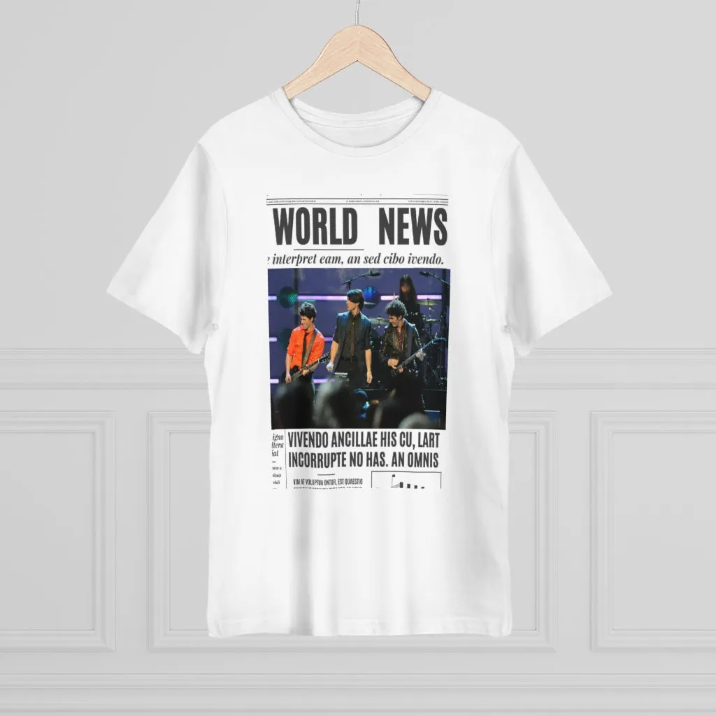 World News THE JONAS BROTHERS Unisex Deluxe T-shirt