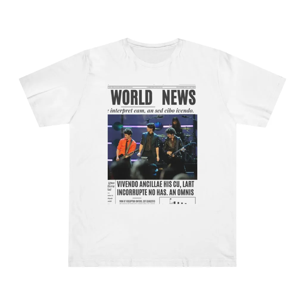 World News THE JONAS BROTHERS Unisex Deluxe T-shirt