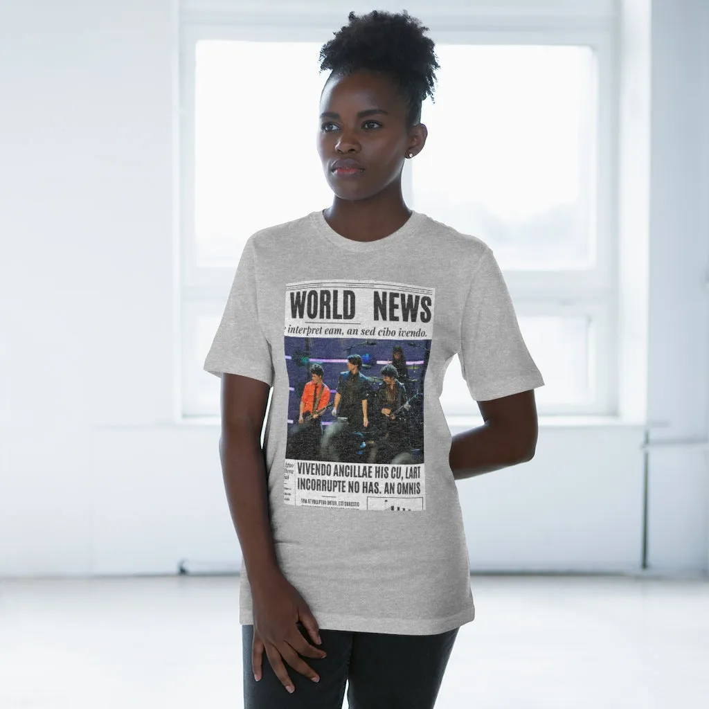 World News THE JONAS BROTHERS Unisex Deluxe T-shirt