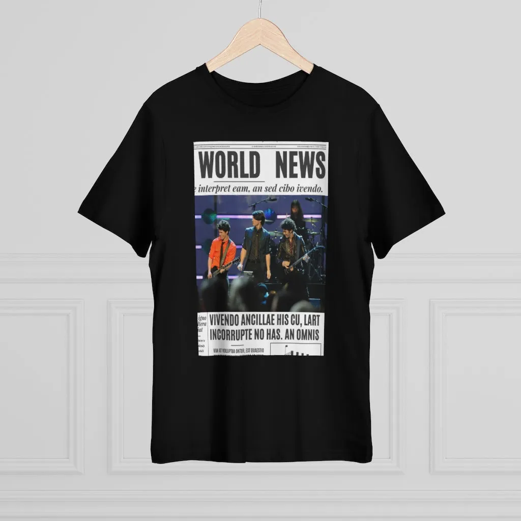 World News THE JONAS BROTHERS Unisex Deluxe T-shirt