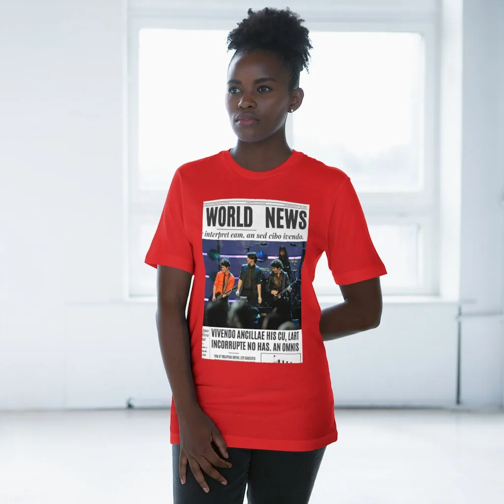 World News THE JONAS BROTHERS Unisex Deluxe T-shirt
