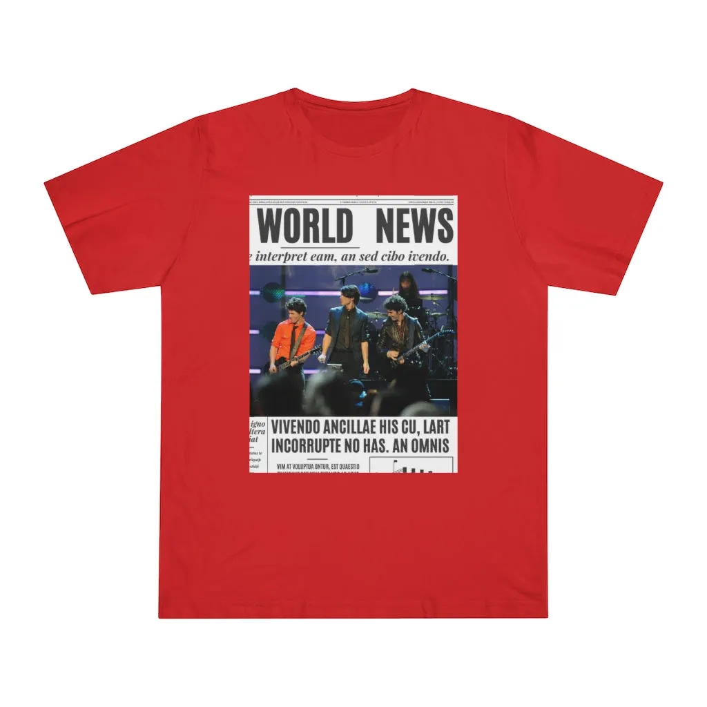 World News THE JONAS BROTHERS Unisex Deluxe T-shirt