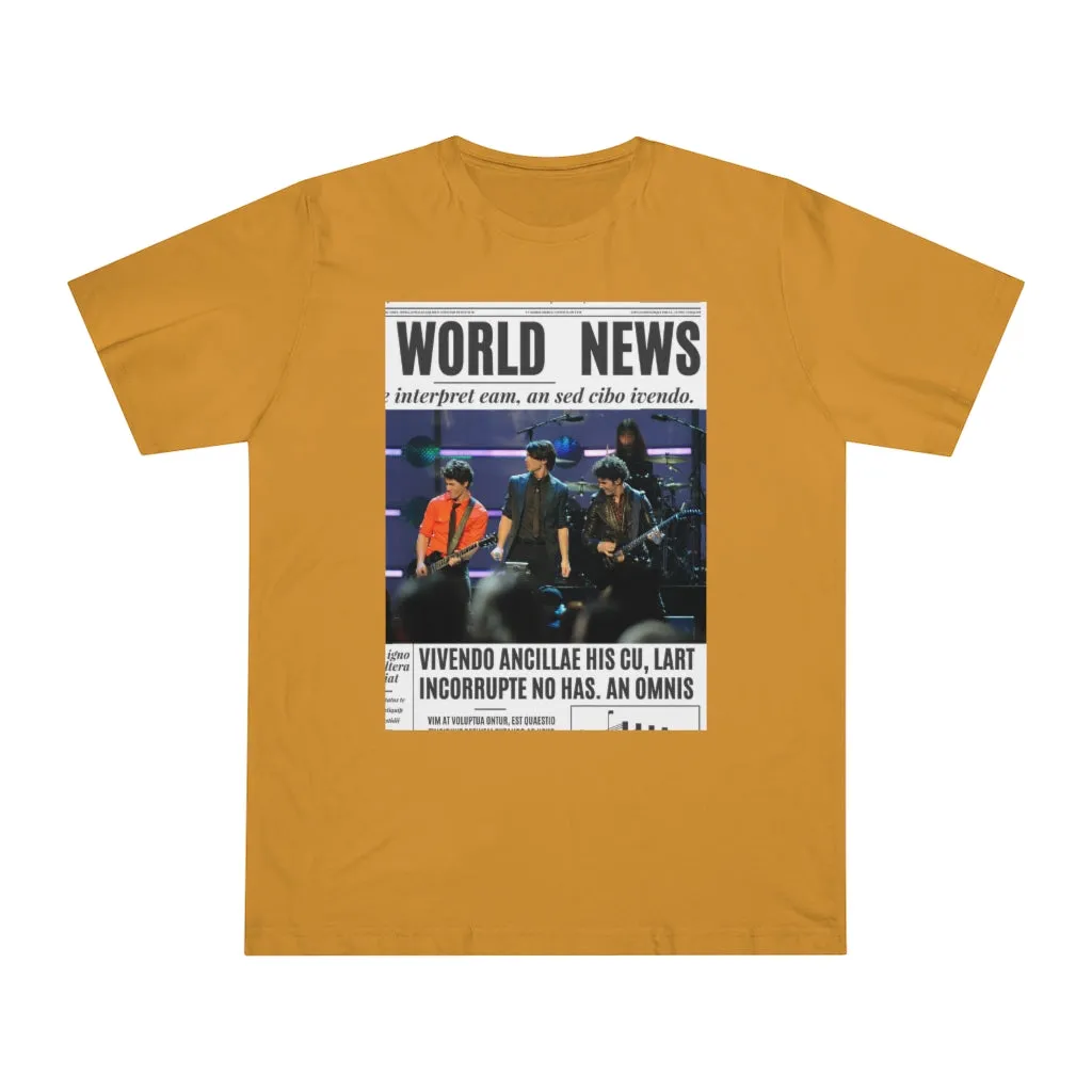 World News THE JONAS BROTHERS Unisex Deluxe T-shirt