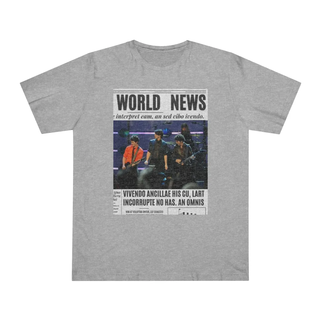 World News THE JONAS BROTHERS Unisex Deluxe T-shirt