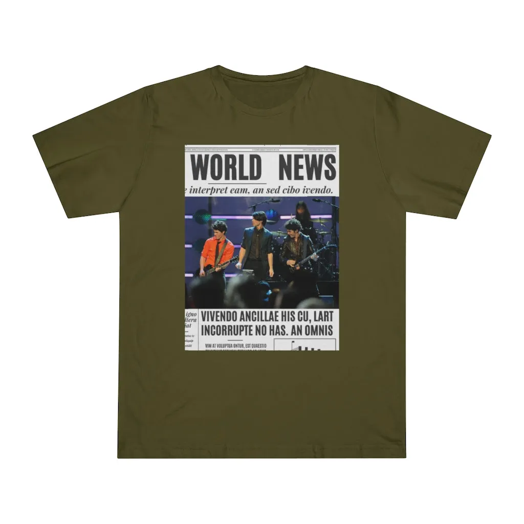 World News THE JONAS BROTHERS Unisex Deluxe T-shirt