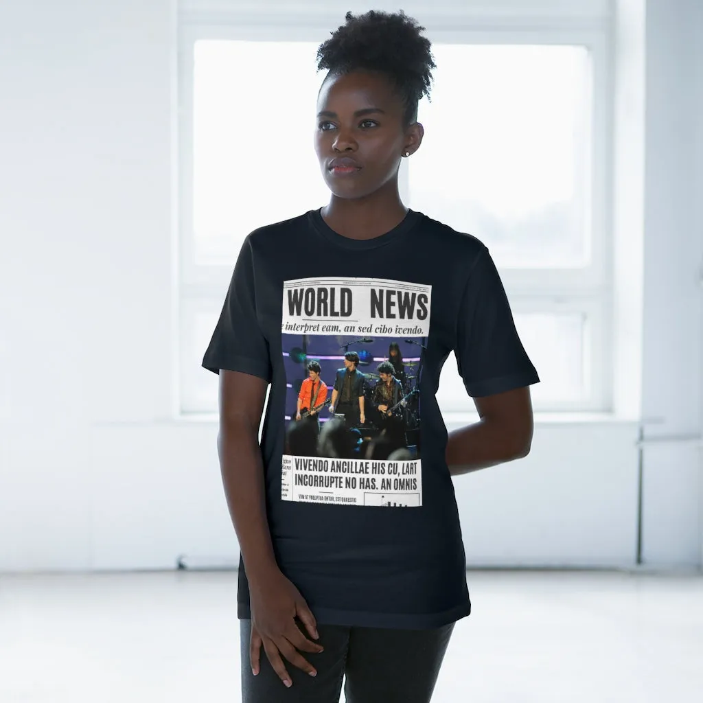 World News THE JONAS BROTHERS Unisex Deluxe T-shirt