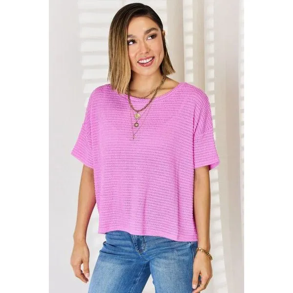 Zenana Full Size Round Neck Short Sleeve T-Shirt