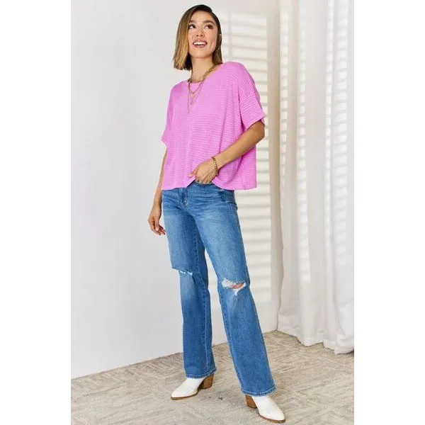 Zenana Full Size Round Neck Short Sleeve T-Shirt
